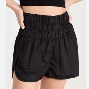 Free people FP Movemet black small The Way Home Relaxed Running Shorts EUC